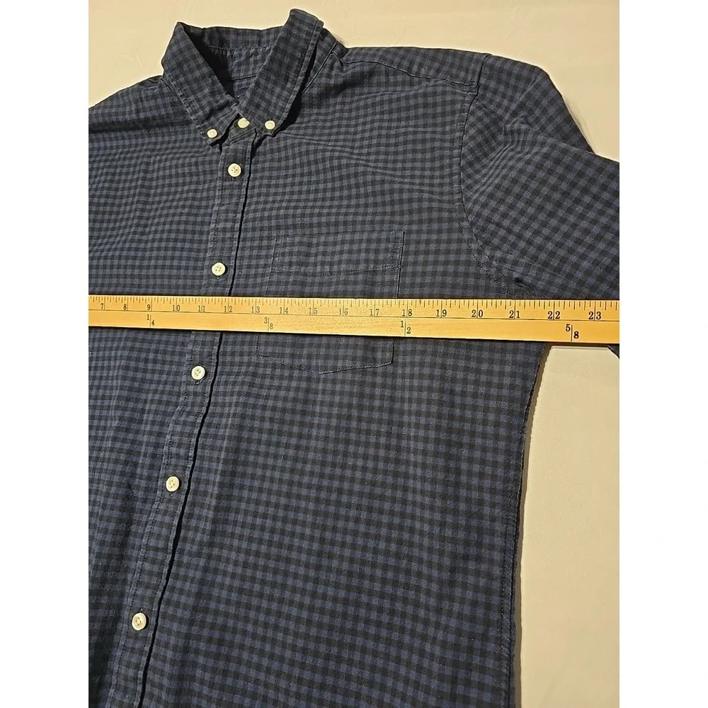 Gap Men's Large Button-Down Long Sleeve Casual Flannel grunge Plaid‎